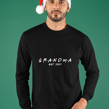 Best Grandma Shirt, Proud Grandma Unisex T-Shirt/Hoodie/Sweatshirt HLT00 - Soon to Be Grandma 2024 Gift Promoted to Grandma Est 2024 T-Shirt