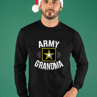 Best Grandma Shirt, Proud Grandma Unisex T-Shirt/Hoodie/Sweatshirt HLT00 - Army Grandma - T-Shirt
