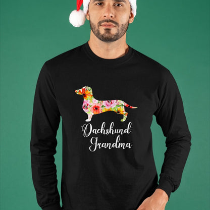 Best Grandma Shirt, Proud Grandma Unisex T-Shirt/Hoodie/Sweatshirt HLT00 - Dachshund Grandma T-Shirt Funny Dog Lover's Novelty Gift T-Shirt