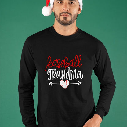 Best Grandma Shirt, Proud Grandma Unisex T-Shirt/Hoodie/Sweatshirt HLT00 - Baseball Grandma Shirt from Grandson Arrow Cute Heart Game T-Shirt