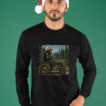 Best Farmer Life Shirt, Funny Farmer UnisexT-Shirt/Hoodie/Sweatshirt HLT00 - Bigfoot Sasquatch Tractor Funny Farm Farmer Men Women Kids T-Shirt