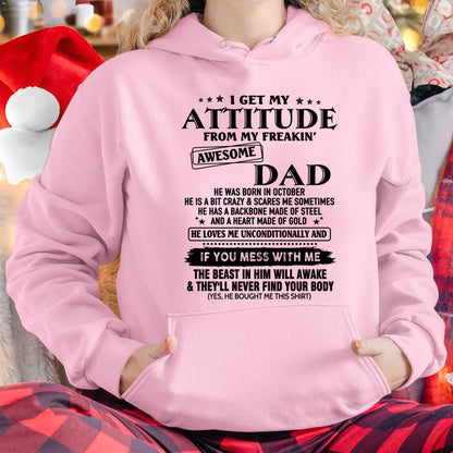 October - Gift For Son and Daughter From Dad - LUNA10 - (SKU-TDADC-10)
