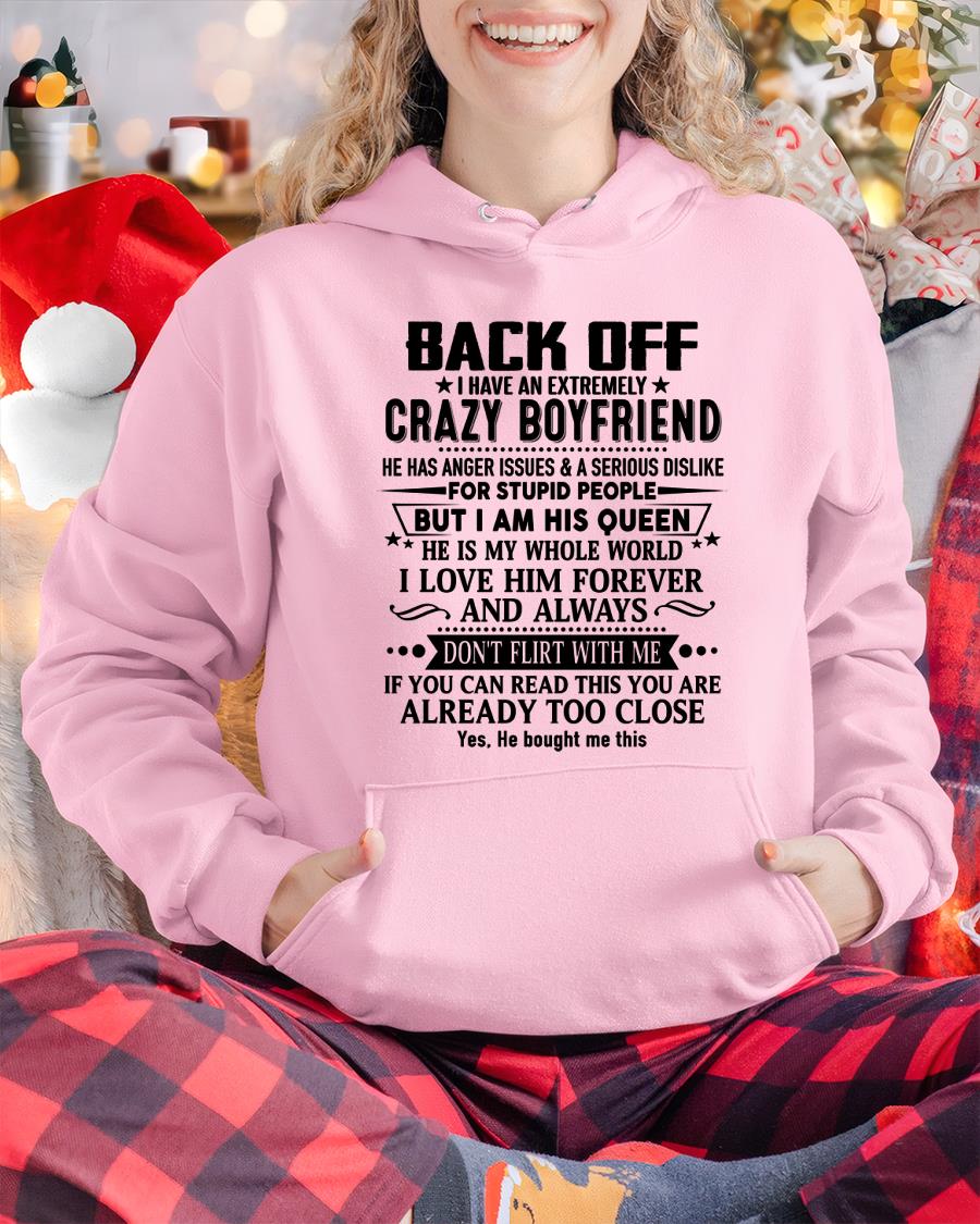 Back Off I Have An Extremely Crazy Boyfriend - - Gift For Wife From Husband - LUNA00 (SKUT-BACKOFF-00)