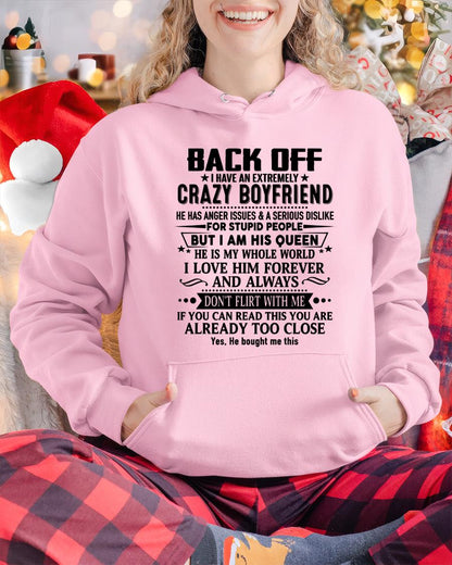 Back Off I Have An Extremely Crazy Boyfriend - - Gift For Wife From Husband - LUNA00 (SKUT-BACKOFF-00)