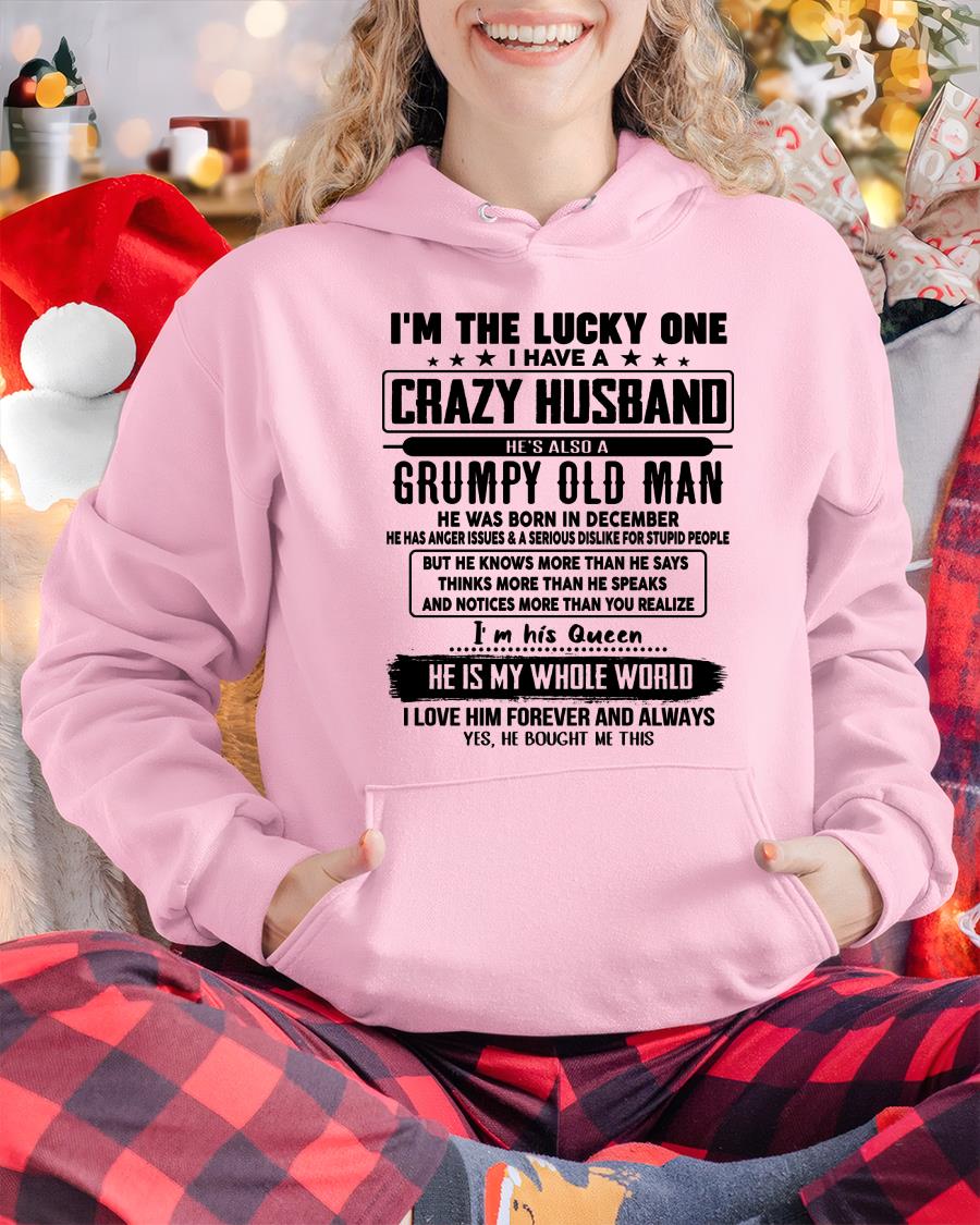 December - I am Lucky One I Have A Crazy Husband - Gift for Wife From Husband - LUNA12 (SKUT-LUCKYONE-12)