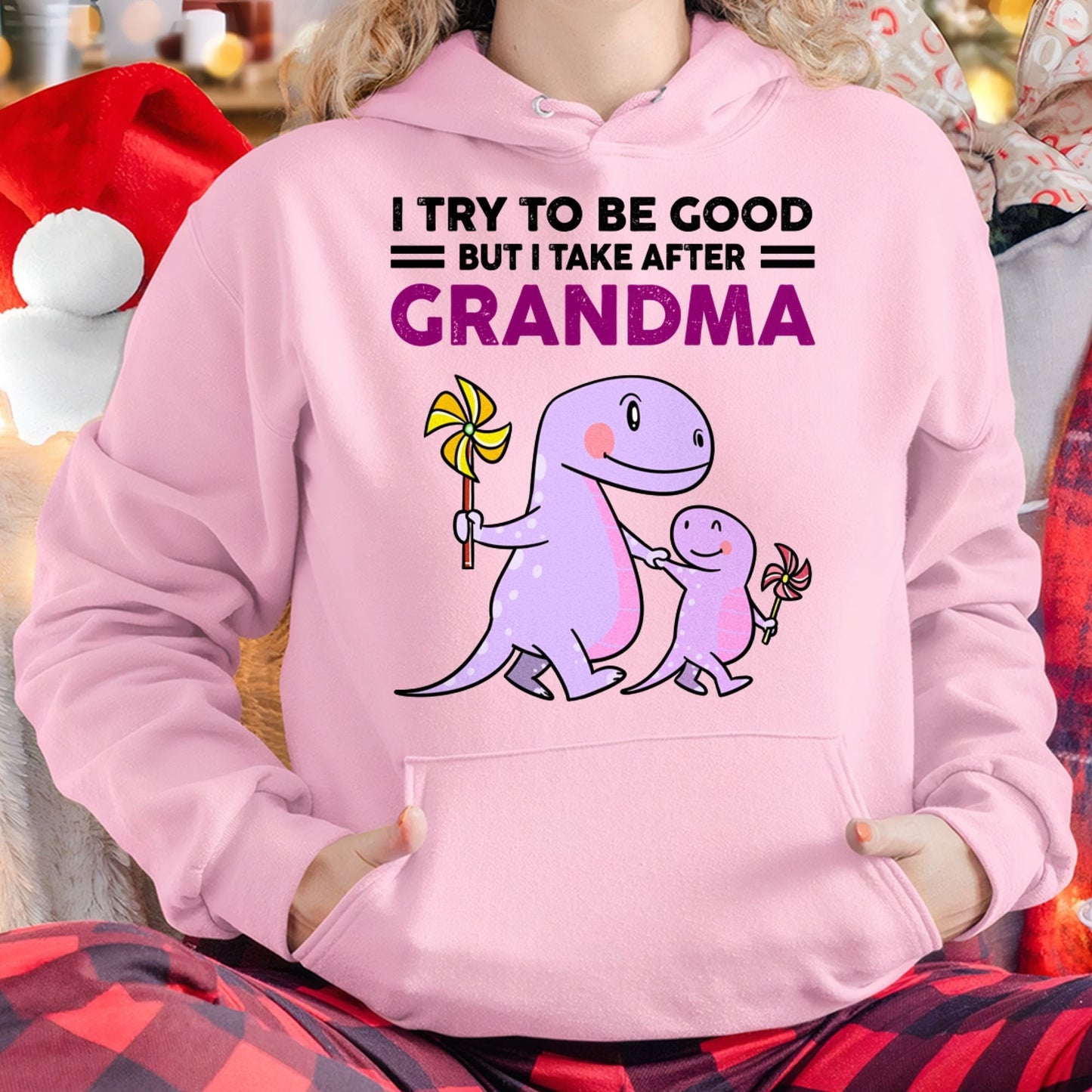 TRY TO BE GOOD BUT I TAKE AFTER GRANDMA- For granddaughter T shirt LUNA00 (SKU07-87)