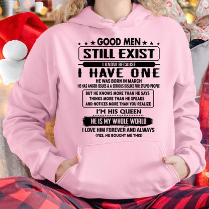 March - Good men Still Exist - gift for your girlfriend, wife from Husband - LUNA03 (SKU-GM-03)