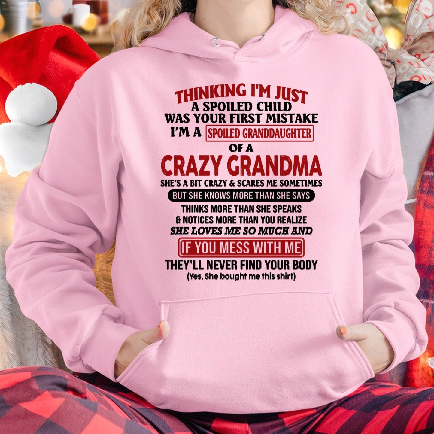 I'M A SPOILED GRANDDAUGHTER OF A CRAZY GRANDMA - From Grandma - LUNA00 (SKU-GMD1-NTT00)