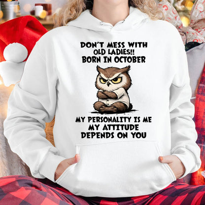 OCTOBER SHIRT, MY ATTITUDE DEPENDS ON YOU - FMA LUNA10 (SKU2604-58-10)