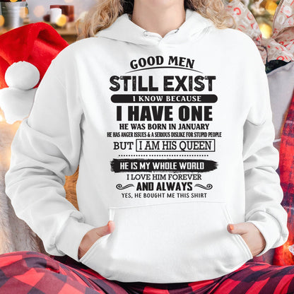 January - Good Men Still Exist - Perfect Gift For Girlfriend, Wife From Husband - LUNA01 (SKU07-166-01)