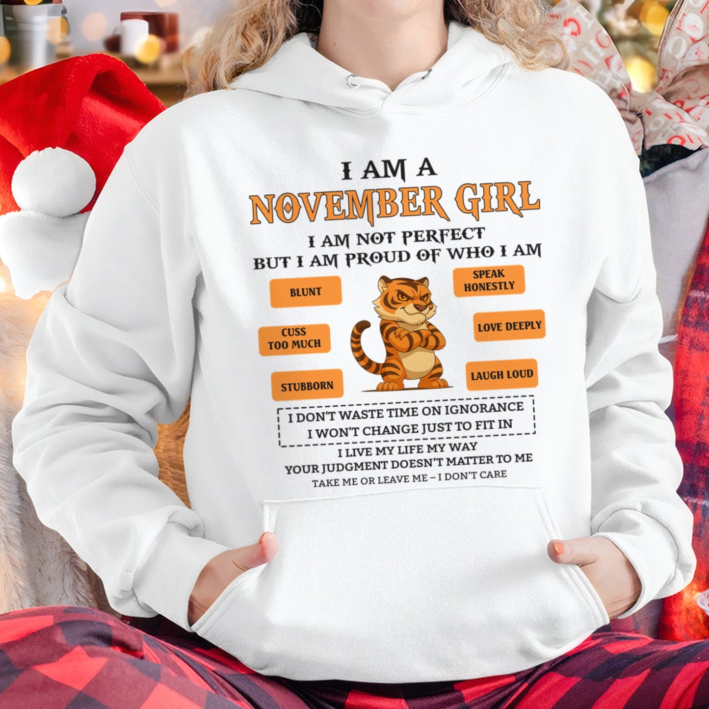 "I AM A NOVEMBER GIRL" - Birthday Gift For November Girls - FMA LUNA11 (SKU26T-01-62-11)