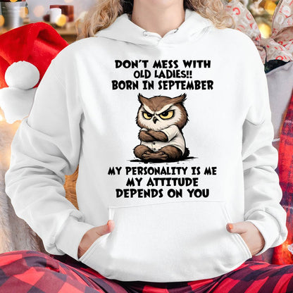 SEPTEMBER SHIRT, MY ATTITUDE DEPENDS ON YOU - FMA LUNA09 (SKU2604-58-09)