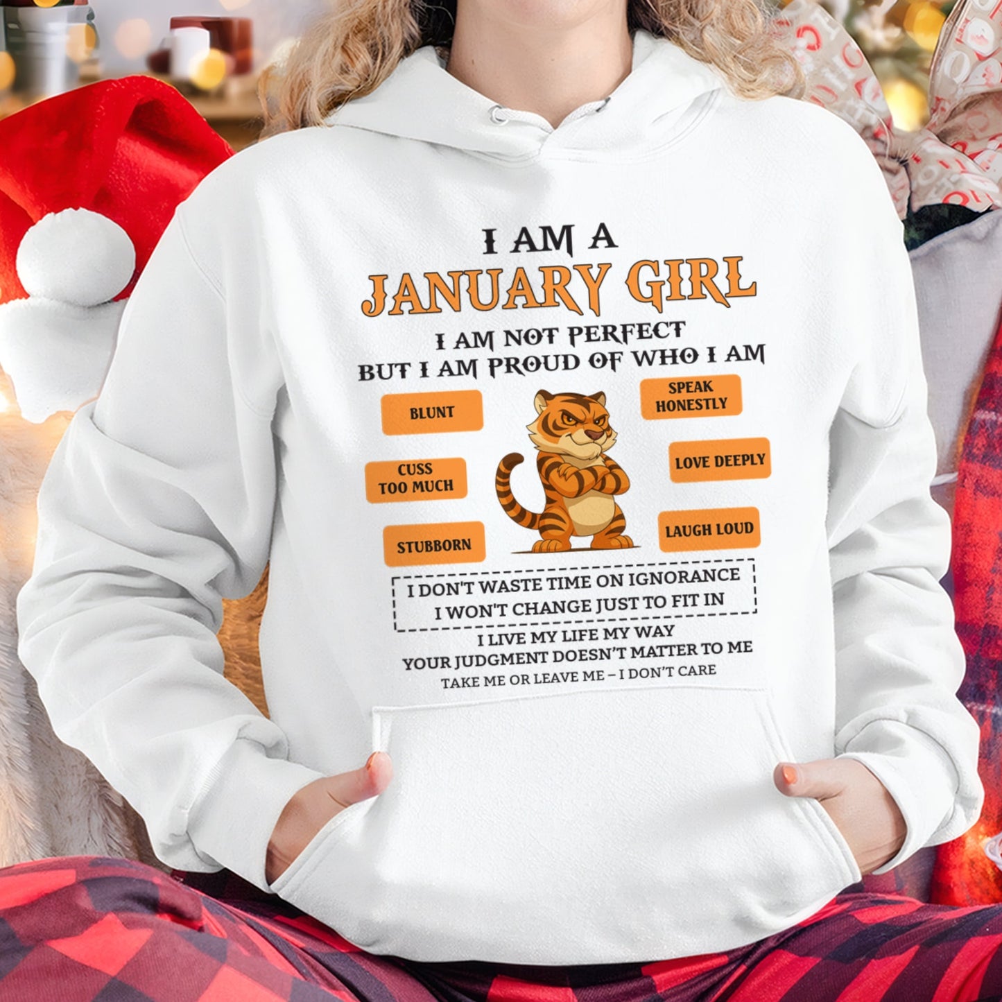 "I AM A JANUARY GIRL" - Birthday Gift For January Girls - FMA LUNA01 (SKU26T-01-62-01)