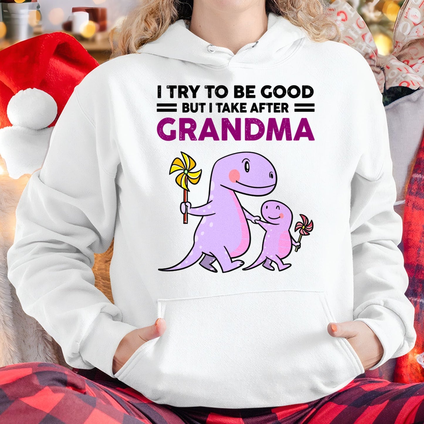 TRY TO BE GOOD BUT I TAKE AFTER GRANDMA- For granddaughter T shirt LUNA00 (SKU07-87)