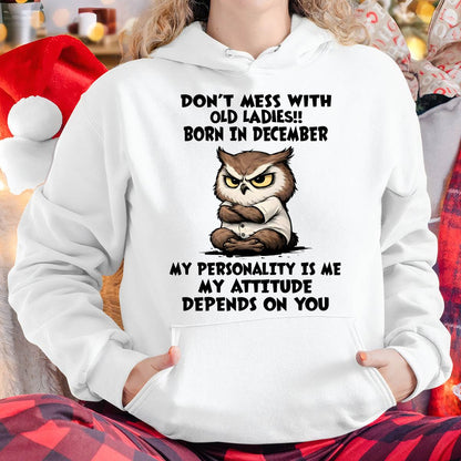 DECEMBER SHIRT, MY ATTITUDE DEPENDS ON YOU - FMA LUNA12 (SKU2604-58-12)