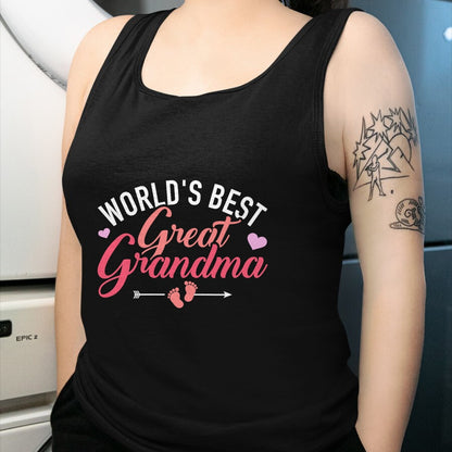Best Grandma Shirt, Proud Grandma Unisex T-Shirt/Hoodie/Sweatshirt HLT00 - World's best great grandma T-Shirt (1)