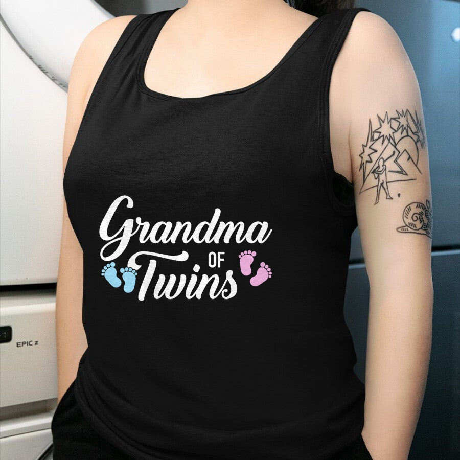 Best Grandma Shirt, Proud Grandma Unisex T-Shirt/Hoodie/Sweatshirt HLT00 - Grandma of twins T-Shirt