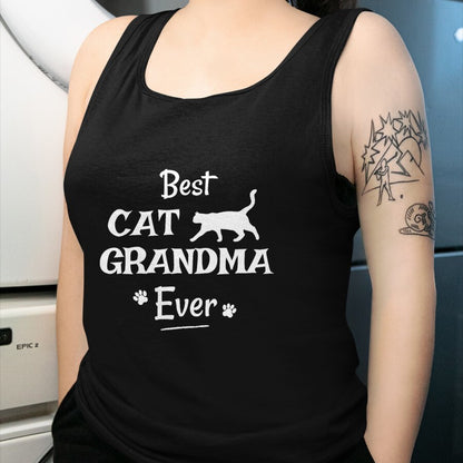 Best Grandma Shirt, Proud Grandma Unisex T-Shirt/Hoodie/Sweatshirt HLT00 - Best Cat Grandma Ever T Shirt Novelty Gift From Cat Shirt T-Shirt (1)