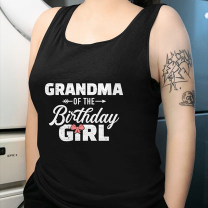 Best Grandma Shirt, Proud Grandma Unisex T-Shirt/Hoodie/Sweatshirt HLT00 - Grandma of the birthday granddaughter girl T-Shirt