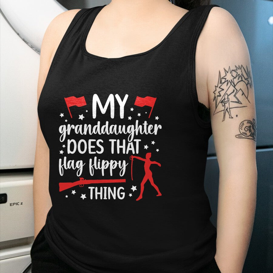 Best Grandma Shirt, Proud Grandma Unisex T-Shirt/Hoodie/Sweatshirt HLT00 - My Granddaughter Color Guard Grandma Of A Color Guard Member T-Shirt