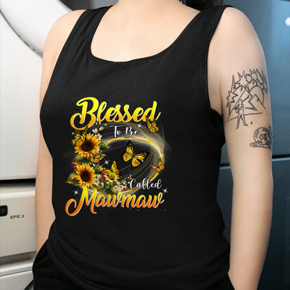 Best Grandma Shirt, Proud Grandma Unisex T-Shirt/Hoodie/Sweatshirt HLT00 - Blessed to be called Mawmaw Shirt Sunflower Lovers Grandma T-Shirt