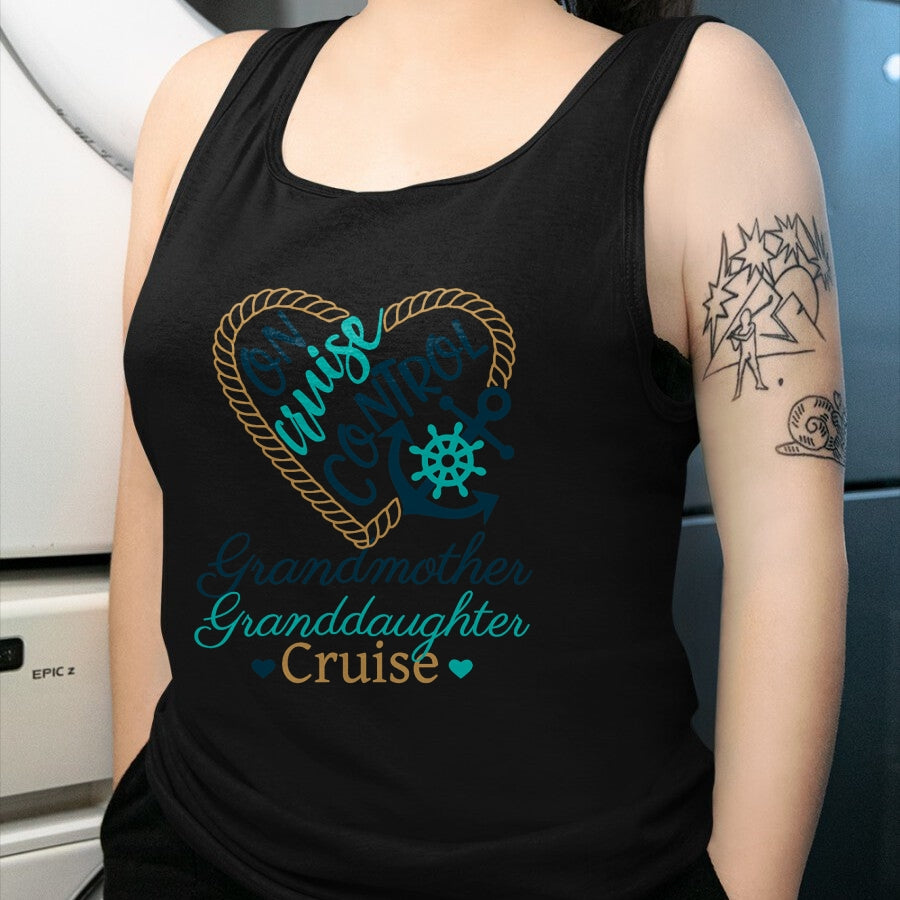 Best Grandma Shirt, Proud Grandma Unisex T-Shirt/Hoodie/Sweatshirt HLT00 - Grandmother Granddaughter Cruise Fun Fam Cruise Love Cruise T-Shirt