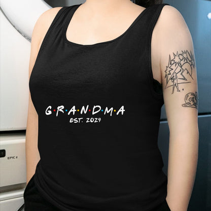 Best Grandma Shirt, Proud Grandma Unisex T-Shirt/Hoodie/Sweatshirt HLT00 - Soon to Be Grandma 2024 Gift Promoted to Grandma Est 2024 T-Shirt (2)