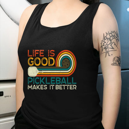 Best Grandma Shirt, Proud Grandma Unisex T-Shirt/Hoodie/Sweatshirt HLT00 - Funny Life is Good, Pickleball Makes it Better T-Shirt