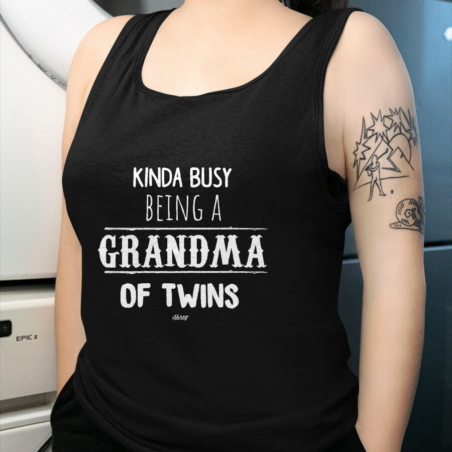 Best Grandma Shirt, Proud Grandma Unisex T-Shirt/Hoodie/Sweatshirt HLT00 - Busy Grandma of Twins T-Shirt, Funny Grandmother Gift Tees T-Shirt