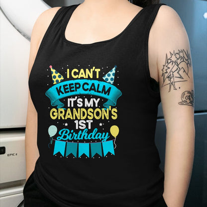 Best Grandma Shirt, Proud Grandma Unisex T-Shirt/Hoodie/Sweatshirt HLT00 - 1 Years Old Grandson Gift It's My Grandson 1st Birthday T-Shirt