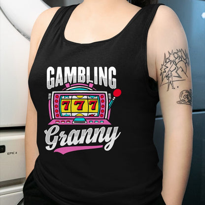 Best Grandma Shirt, Proud Grandma Unisex T-Shirt/Hoodie/Sweatshirt HLT00 - Gambling Granny Design for Grandma T-Shirt