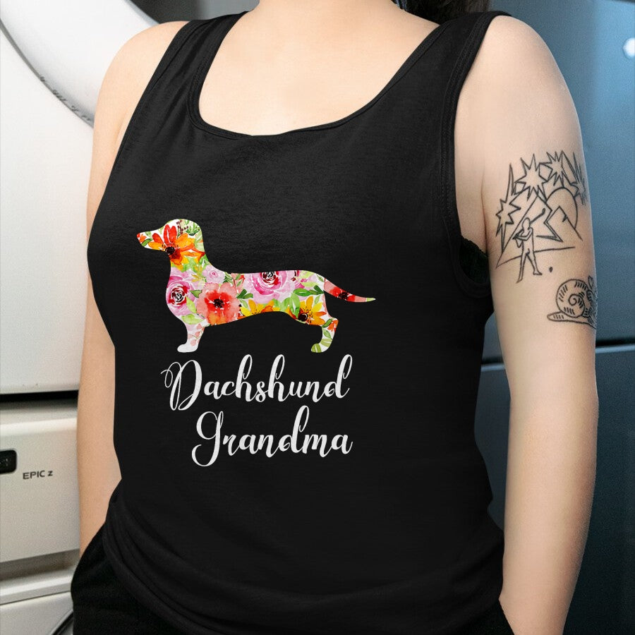Best Grandma Shirt, Proud Grandma Unisex T-Shirt/Hoodie/Sweatshirt HLT00 - Dachshund Grandma T-Shirt Funny Dog Lover's Novelty Gift T-Shirt