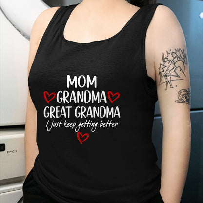Best Grandma Shirt, Proud Grandma Unisex T-Shirt/Hoodie/Sweatshirt HLT00 - Gifts for Grandma from Grandkids Mom Grandma Great Grandma T-Shirt