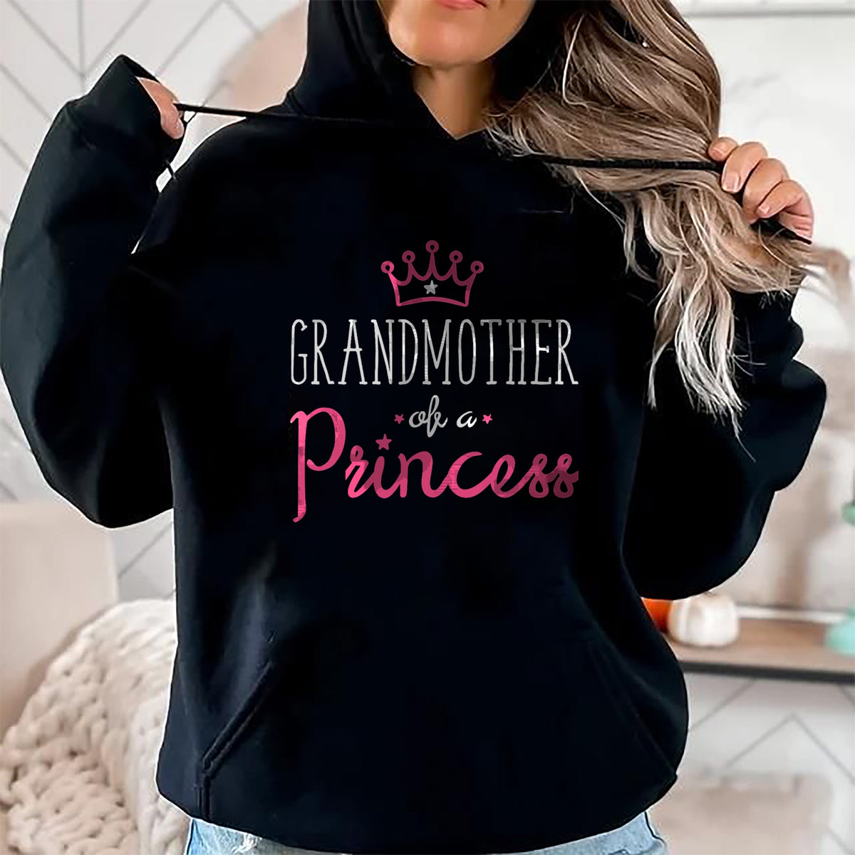 Best Grandma Shirt, Proud Grandma Unisex T-Shirt/Hoodie/Sweatshirt HLT00 - Grandma Granddaughter Shirts Matching Queen Princess T Shirt T-Shirt