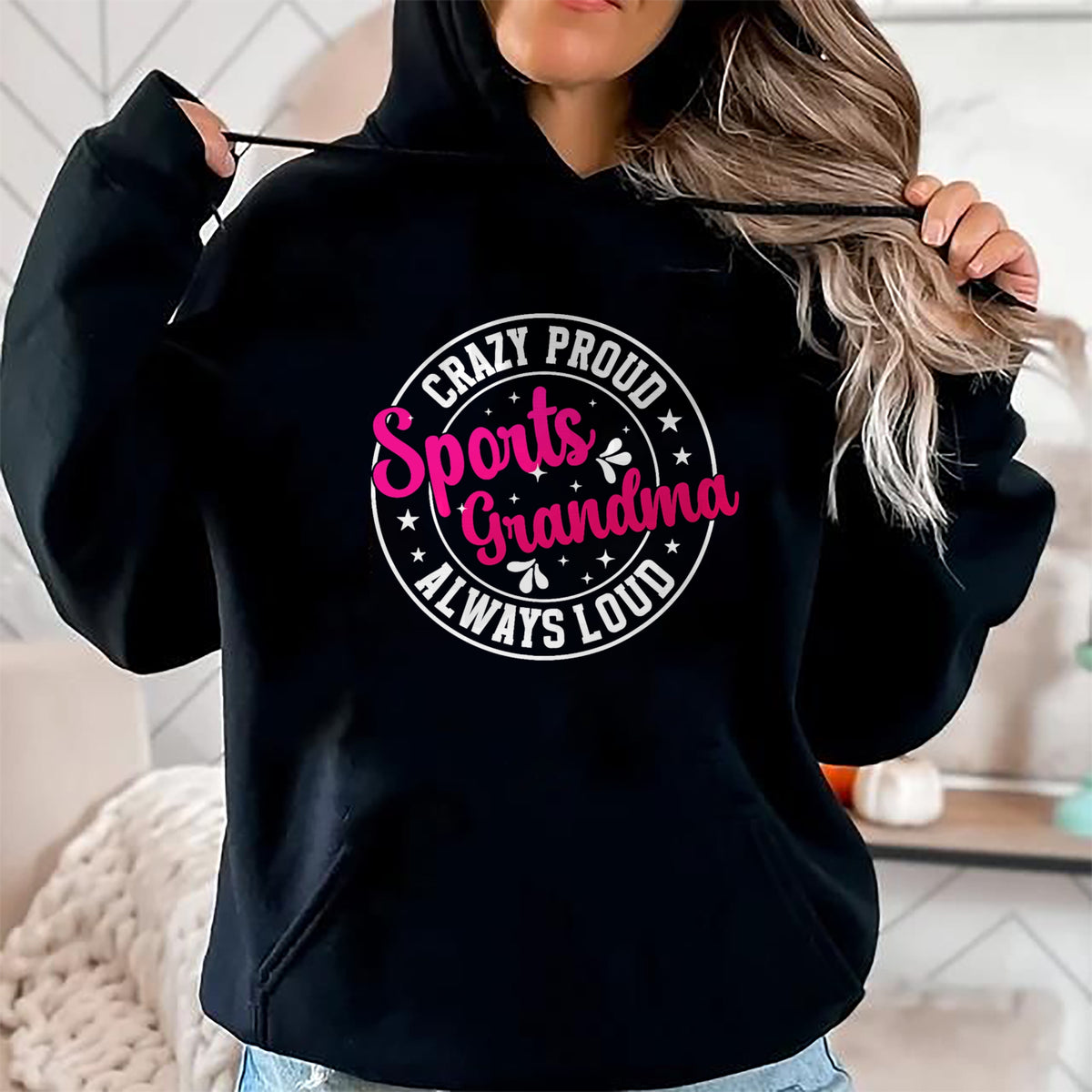 Best Grandma Shirt, Proud Grandma Unisex T-Shirt/Hoodie/Sweatshirt HLT00 - Crazy Proud Sports Grandma Sports Grandmother Sport Grandma T-Shirt