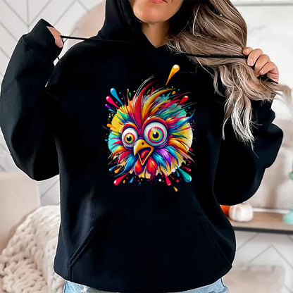 Best Farmer Life Shirt, Funny Farmer UnisexT-Shirt/Hoodie/Sweatshirt HLT00 - Colorful Crazy Chicken Farmer T-Shirt (1)