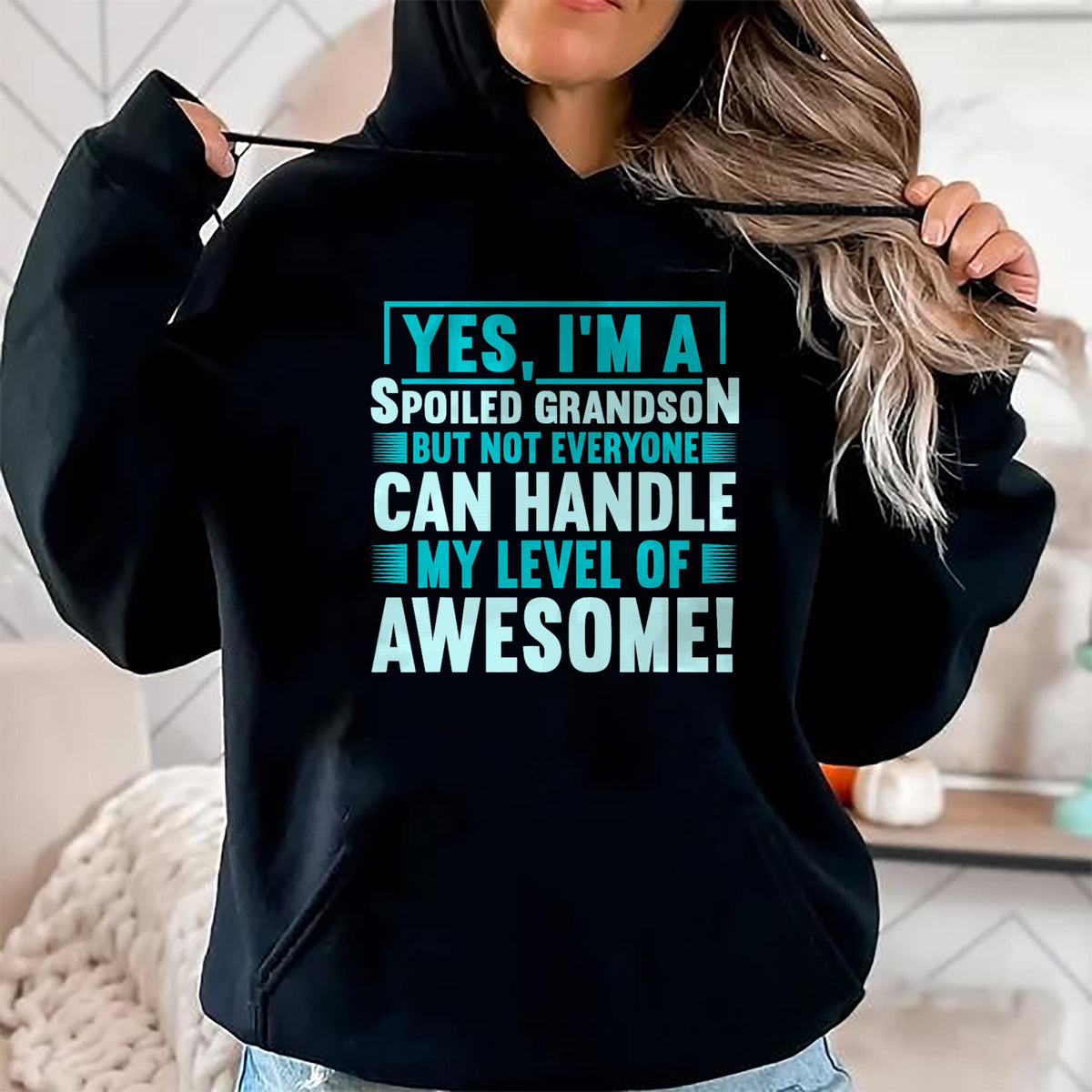 Best Grandma Shirt, Proud Grandma Unisex T-Shirt/Hoodie/Sweatshirt HLT00 - Grandma Spoiled Grandson Grandparents T-Shirt