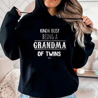 Best Grandma Shirt, Proud Grandma Unisex T-Shirt/Hoodie/Sweatshirt HLT00 - Busy Grandma of Twins T-Shirt, Funny Grandmother Gift Tees T-Shirt