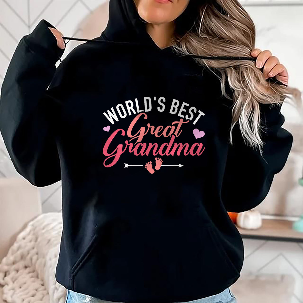 Best Grandma Shirt, Proud Grandma Unisex T-Shirt/Hoodie/Sweatshirt HLT00 - World's best great grandma T-Shirt (1)