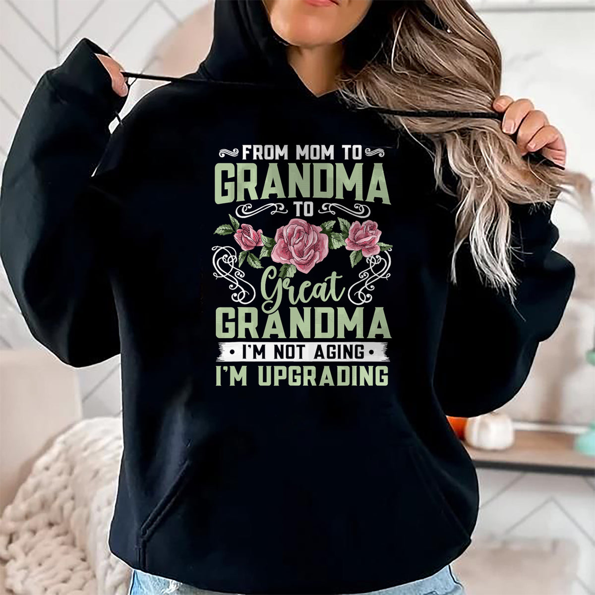Best Grandma Shirt, Proud Grandma Unisex T-Shirt/Hoodie/Sweatshirt HLT00 - Mom Grandma Great Grandma Mothers Day T-Shirt (1)