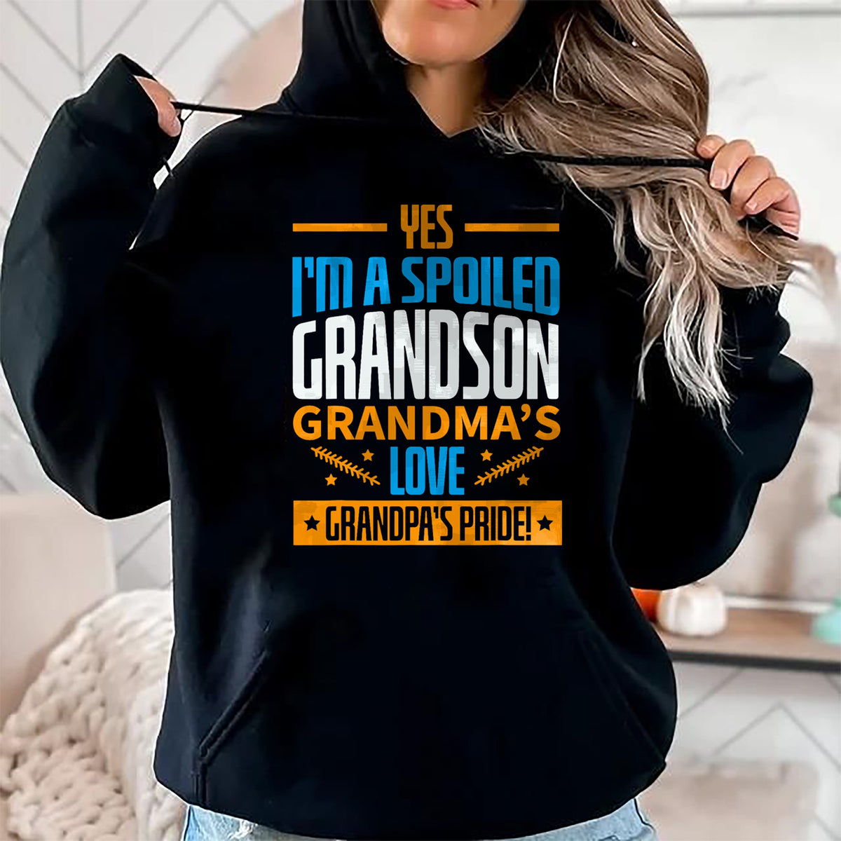Best Grandma Shirt, Proud Grandma Unisex T-Shirt/Hoodie/Sweatshirt HLT00 - Grandma Spoiled Grandson Grandparents T-Shirt (1)Grandma Spoiled Grandson Grandparents T-Shirt (Copy)