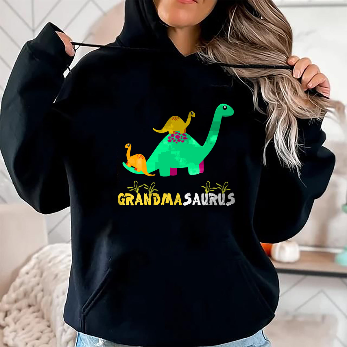 Best Grandma Shirt, Proud Grandma Unisex T-Shirt/Hoodie/Sweatshirt HLT00 - Grandmasaurus Grandma Disnosaur T-Shirt T-Shirt