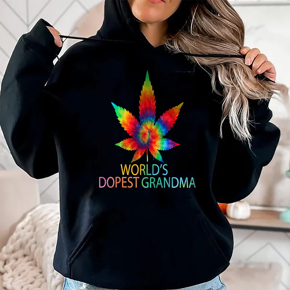 Best Grandma Shirt, Proud Grandma Unisex T-Shirt/Hoodie/Sweatshirt HLT00 - Funny World's Dopest Grandma Weed marijuana T-Shirt