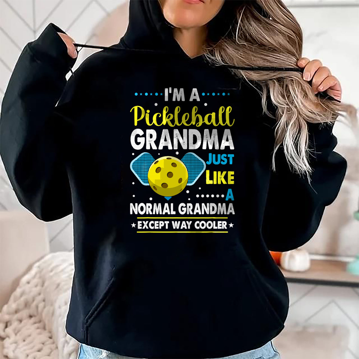 Best Grandma Shirt, Proud Grandma Unisex T-Shirt/Hoodie/Sweatshirt HLT00 - Funny Pickleball Grandma Pickleball Player T-Shirt