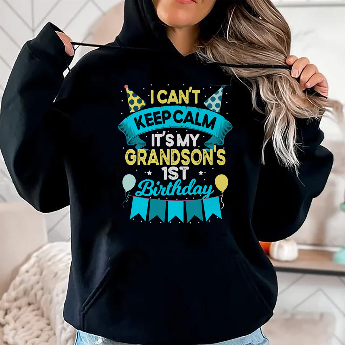 Best Grandma Shirt, Proud Grandma Unisex T-Shirt/Hoodie/Sweatshirt HLT00 - 1 Years Old Grandson Gift It's My Grandson 1st Birthday T-Shirt