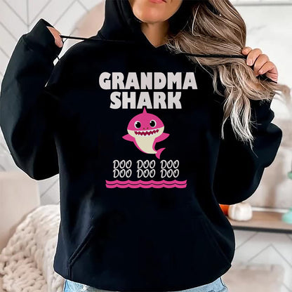 Best Grandma Shirt, Proud Grandma Unisex T-Shirt/Hoodie/Sweatshirt HLT00 - Funny Grandma shark t-shirt gift for grandma tee T-Shirt