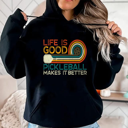 Best Grandma Shirt, Proud Grandma Unisex T-Shirt/Hoodie/Sweatshirt HLT00 - Funny Life is Good, Pickleball Makes it Better T-Shirt