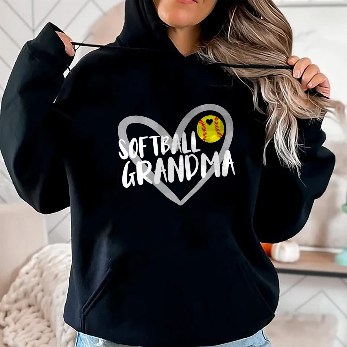 Best Grandma Shirt, Proud Grandma Unisex T-Shirt/Hoodie/Sweatshirt HLT00 - Softball Grandma T-Shirt