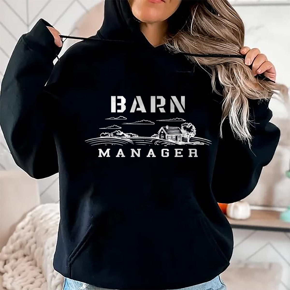 Best Farmer Life Shirt, Funny Farmer UnisexT-Shirt/Hoodie/Sweatshirt HLT00 - Barn Manager T-Shirt