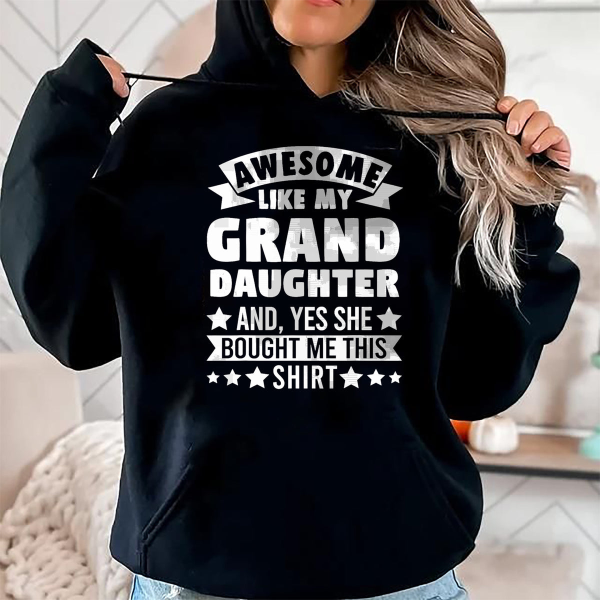 Best Grandma Shirt, Proud Grandma Unisex T-Shirt/Hoodie/Sweatshirt HLT00 - Awesome like my Granddaughter Grandpa Grandad T-Shirt